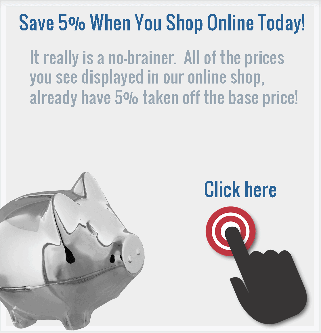 Save when you shop online