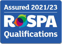 RoSPA Qualifications Assured year logo 2021-2023